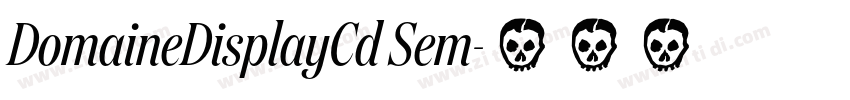 DomaineDisplayCd Sem字体转换